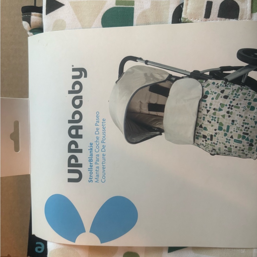 UPPAbaby Stroller Blanket - Green and White